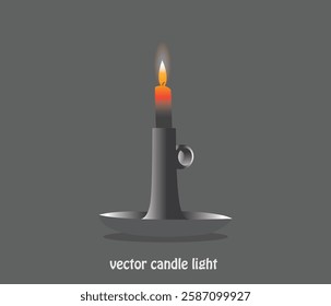 vector realistic candle light collection 