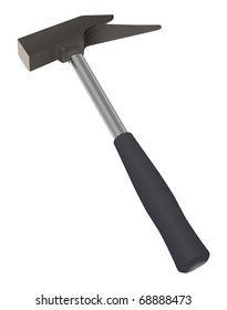 vector realistic carpenter hammer on white background, raster version available