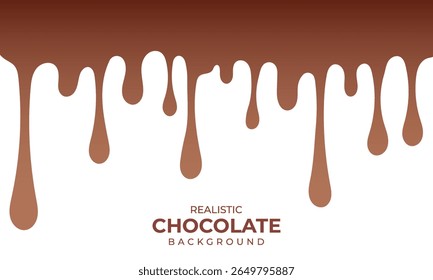 Vector Realistische Chocolade Achtergrond Wallpaper
