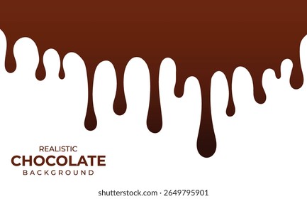 Vector Realistische Chocolade Achtergrond Wallpaper