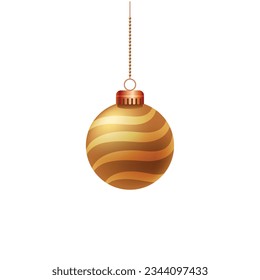 Vector realistic christmas ball ornaments.