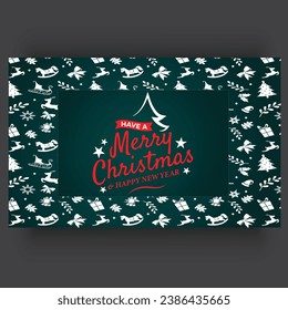 vector realistic Christmas cards concept.