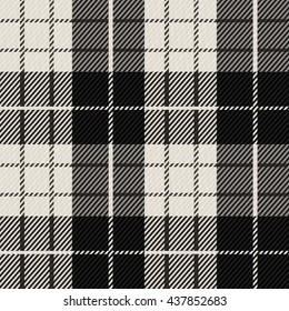 Vector Realistic Classic Seamless Plaid Pattern