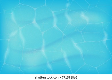 vector realistic clear water and bottom with sand textured