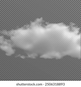 Vector nube realista, humo o niebla sobre fondo transparente aislado. Nube png. png de Smoke