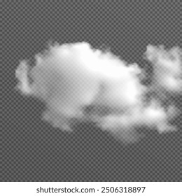 Vector nube realista, humo o niebla sobre fondo transparente aislado. Nube png. png de Smoke