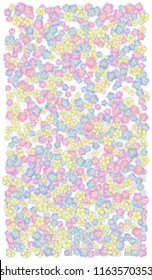 Vector Realistic Colorful Petals Falling on Transparent Background.  Spring Romantic Flowers Illustration. Flying Petals. Sakura Spa Design.  Blossom Confetti. Design Elements for  Poster Design. 