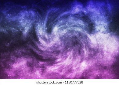 Vector realistic cosmic galaxy background for decoration and covering. Concept of space, nebula and cosmos.