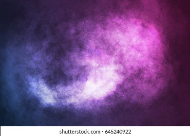 Vector realistic cosmic galaxy background. Concept of space, nebula and cosmos.