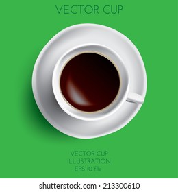 Vector realistic cup illustration