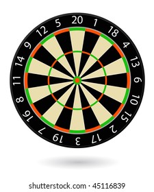 vector realistic dart target