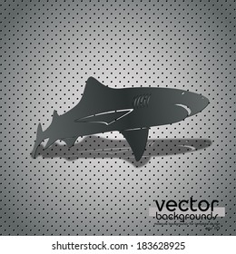 Vector realistic design element sea shark