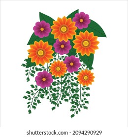 vector realistic detailed flower design, and decoration.