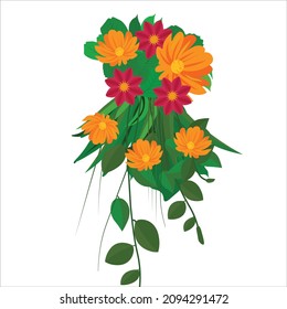 vector realistic detailed flower design, and decoration.
