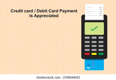 Vector Realistic Digital Payment Machine. Receipt Closeup Isolated. Design Template Of Bank Payment Terminal. Available In Editable Illustration.