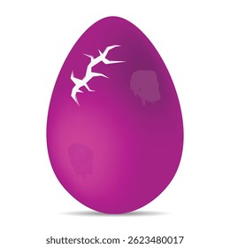 Vector Realistic Egg Collection, 3D Glossy and Realistic Chicken Hatched Egg Icons Vector, Easter Egg, Fine Detailing, Isolated