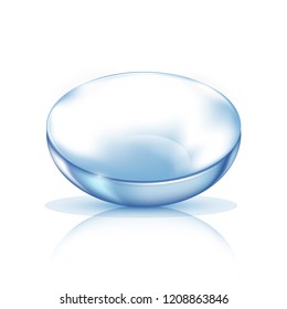 Vector realistic eye contact lens isolated on the white background