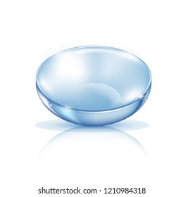 Vector realistic eye contact lens isolated on the white background