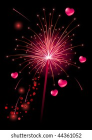 Vector realistic firecracker