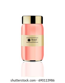 Vector realistic gel cream Cosmetics. Hydration cream or lotion. Perfect for advertising, flyer, banner, poster. 3d illustrations
