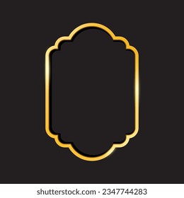 Vector Realistic Golden Frame Design