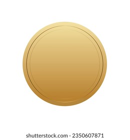 Vector realistic golden frame template.