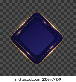 Vector realistic golden frame template