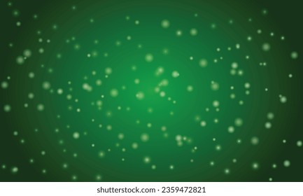 Vector realistic green bokeh background.