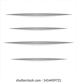Vector realistic grey Cuts in paper sheet with a shadow on white background. 3d incision in the paper. Set of horizontal parallel lines. Claw or a knife marks. - Powered by Shutterstock - Get 15% off with code: PIKWIZARD15