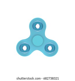Vector realistic hand fidget  spinner isolated at white background. Flat anti stress device