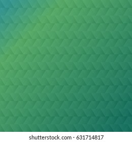 Vector realistic holographic green background for decoration. Geometric template for covering and branding.