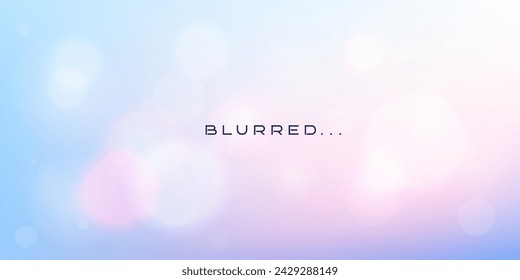 Vector realistic illustration. Blurred wallpaper. Abstract banner. Bright sky background in a minimalistic style. Reflections of light. Copy space for text. Design for template for website or game.