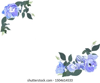 Vector realistic illustration of a delphinium flower branch. Isolated on white background. Typically used for birthday, anniversary presents, gift cards, post cards. birthday, wedding.