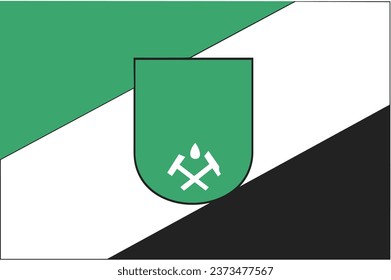 Vector realistic illustration of Flag of Jastsembe-Zdroj on a transparent background.