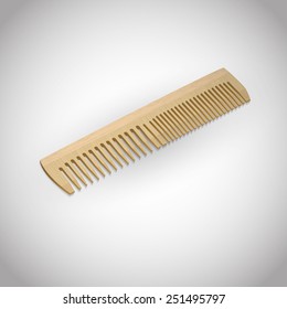 Vector Realistic Illustration Wooden Comb Stock Vector (Royalty Free ...