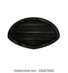 Vector realistic illustration of wooden signboard