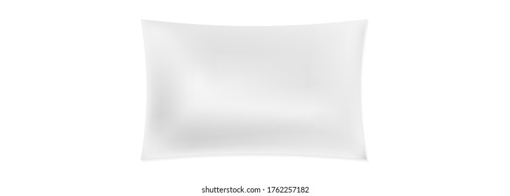 imagen vectorial realista de una almohada blanca para dormir