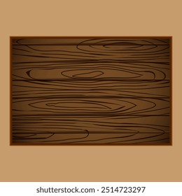 Vector realistic imitation of wood texture on a rectangular shape with rounded corners with space for text