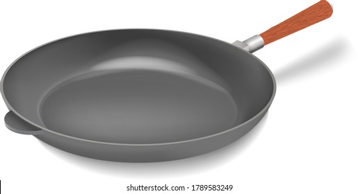 Cuchara de hierro vectorial realista