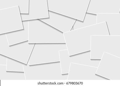 Vector realistic isolated business cards background. Realistic paper mock up template for covering design, branding, corporate business identity and advertising.
