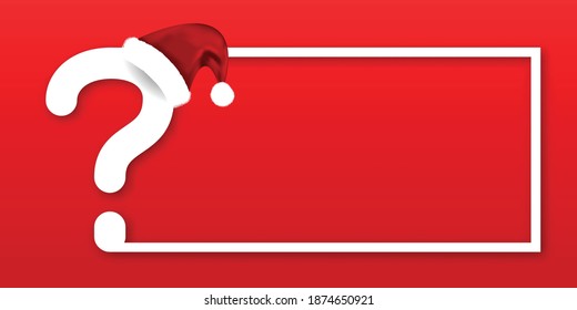 Vector Realistic Isolated Christmas Quiz Flyer For Invitation Decoration. Concept Of Merry Christmas And Happy New Year.