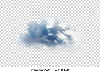 Vector realistic isolated cloud for decoration and covering on the transparent background.