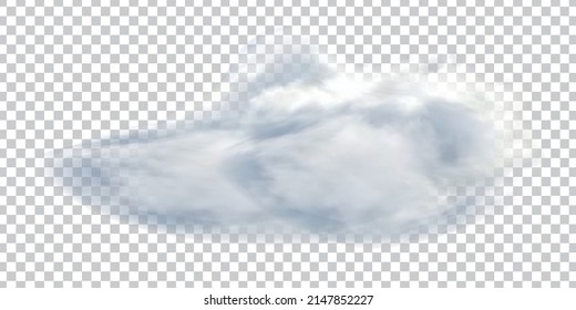 Vector of Realistic Isolated Cloud on Transparent background