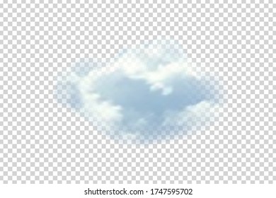 Vector Realistic Isolated Cloud For Template Decoration And Covering On The Transparent Background. Concept Of Storm And Sky.