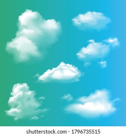 Vector realistic isolated cloud for template and mock up covering on the background. 