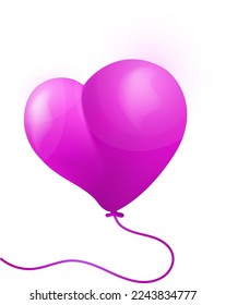 Vector of realistic isolated colorful balloons for template and invitation decoration on the transparent png background. Concept of birthday and anniversary celebration.