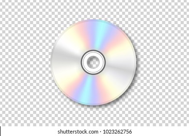 Vector realistic isolated disk for decoration and covering on the transparent background.