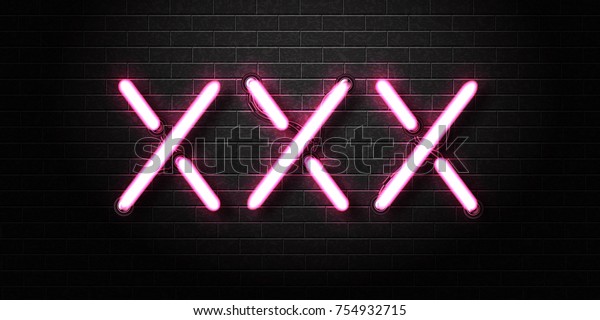 Vector Realistic Isolated Erotic Neon Sign Stock Vector Royalty Free 754932715 8463