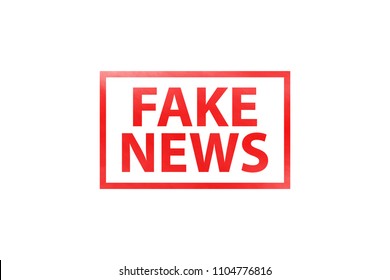Vector realistic isolated fake news stamp for decoration and covering on the white background.