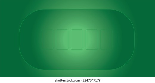 Vector realista mesa de póquer verde aislado para la decoración.